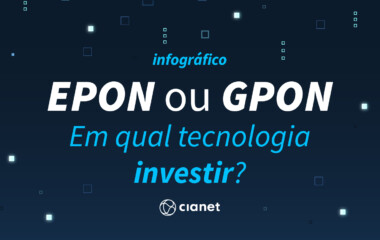 Cianet lança infográfico sobre as tecnologias de fibra óptica EPON e GPON